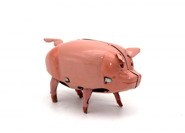 TIN TOY, WALKING PIGLET